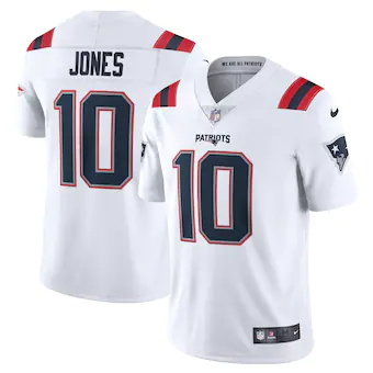 mens nike mac jones white new england patriots vapor limite